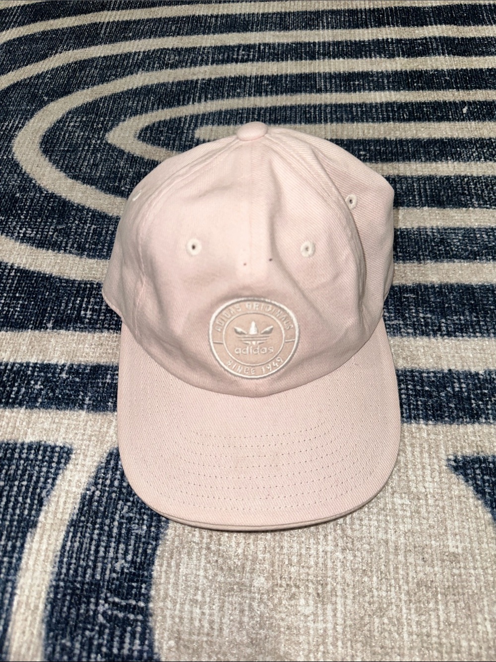adidas Light Pink Trefoil Patch Baseball Cap